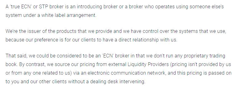 Pepperstone ECN policy