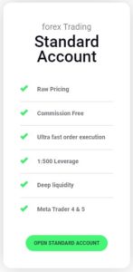 Standard Account IC Markets Fees
