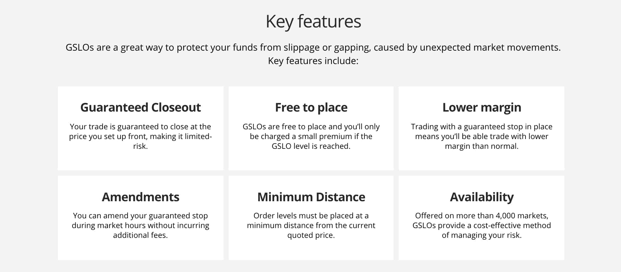 City Index GSLO Benefits GSLO Brokers