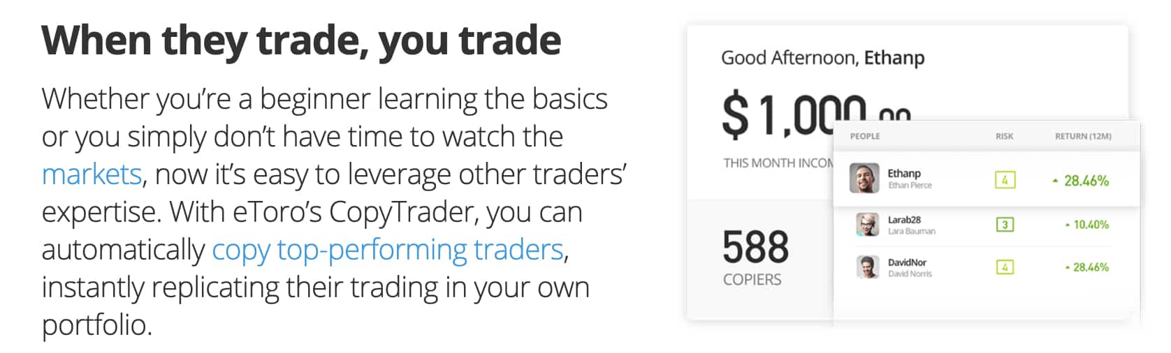 eToro CopyTrader Market Maker Forex Brokers