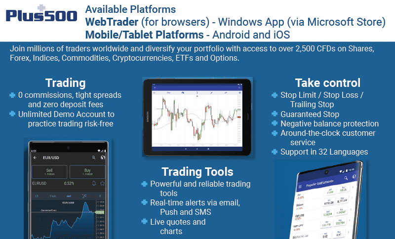 plus500 webtrader mobile platforms