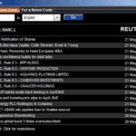 Newsfeed from Reuters on L2 Dealer