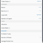 Search Tool To Refine Trader Selection