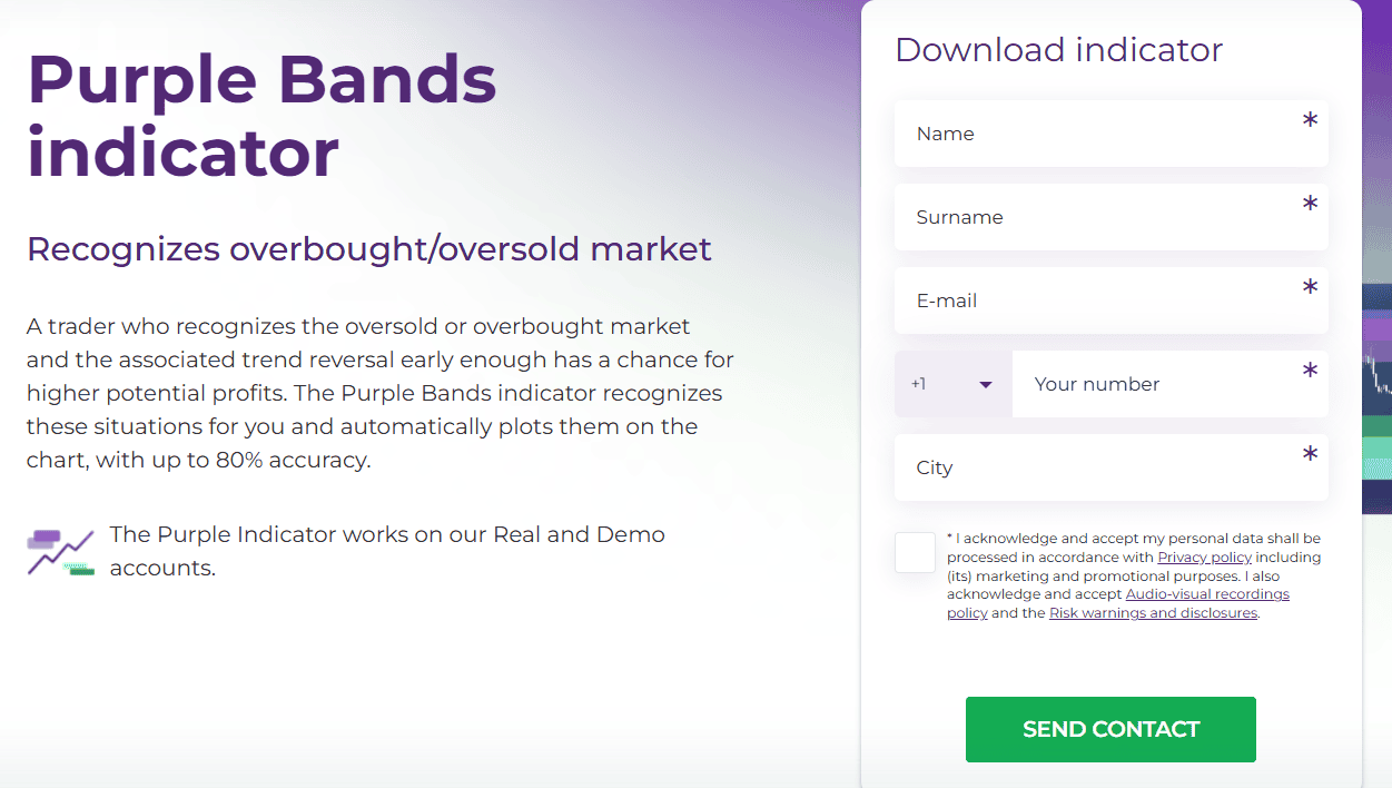 Purple Bands indicator