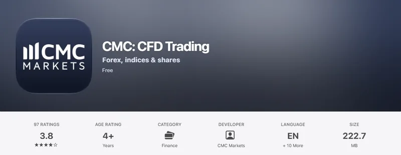 The Canada App Store listing of CMC, captured October 1, 2026.