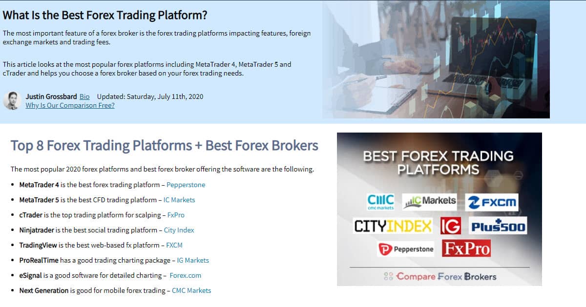 best forex platform 2020