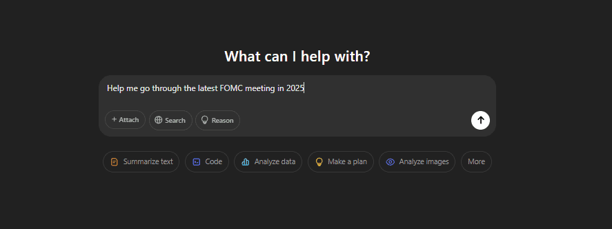 Chat GPT asked to help analyze the latest FOMC meeting of 2025