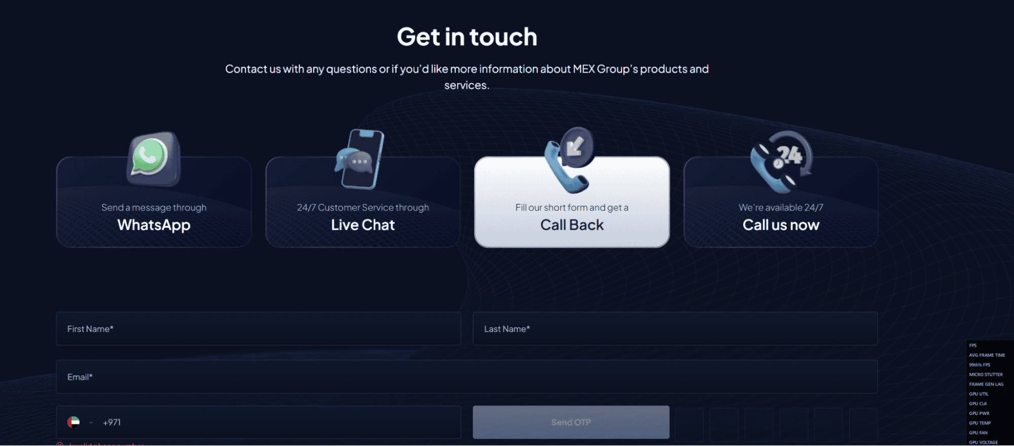 MultiBank Group support page
