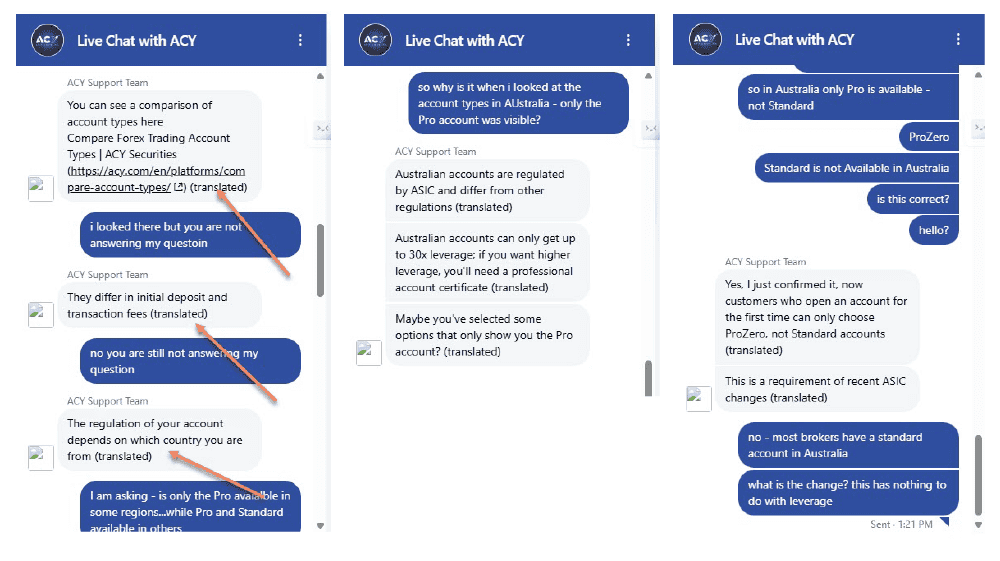 ACY Securities Chat Support