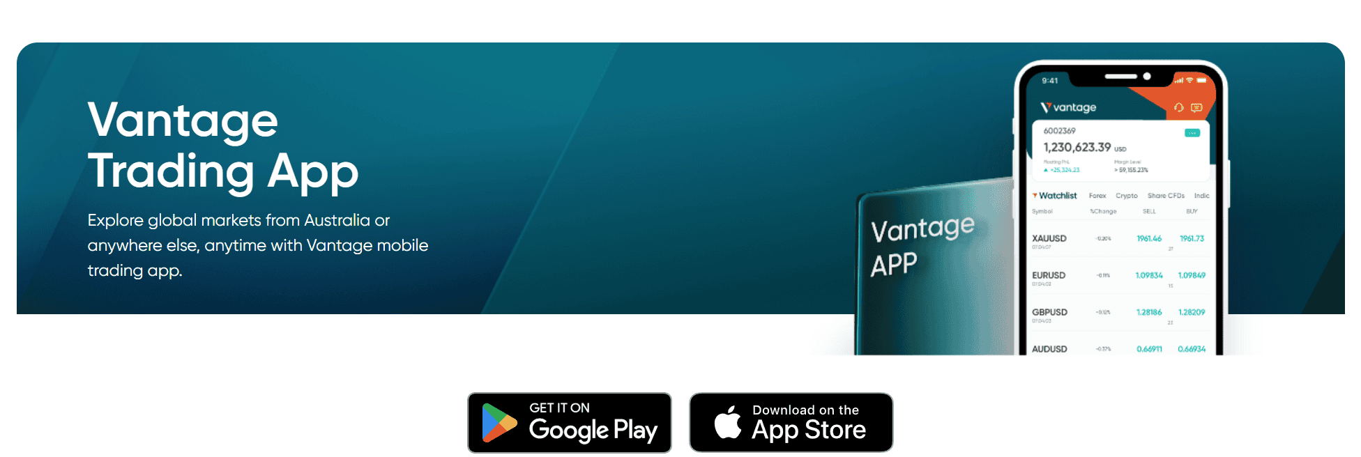 แอป Vantage Markets