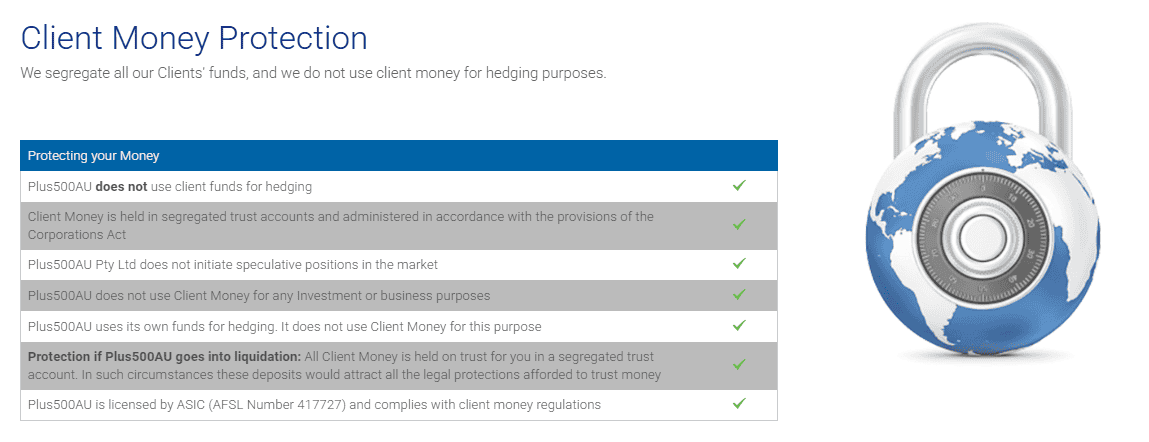 plus500 client money protection