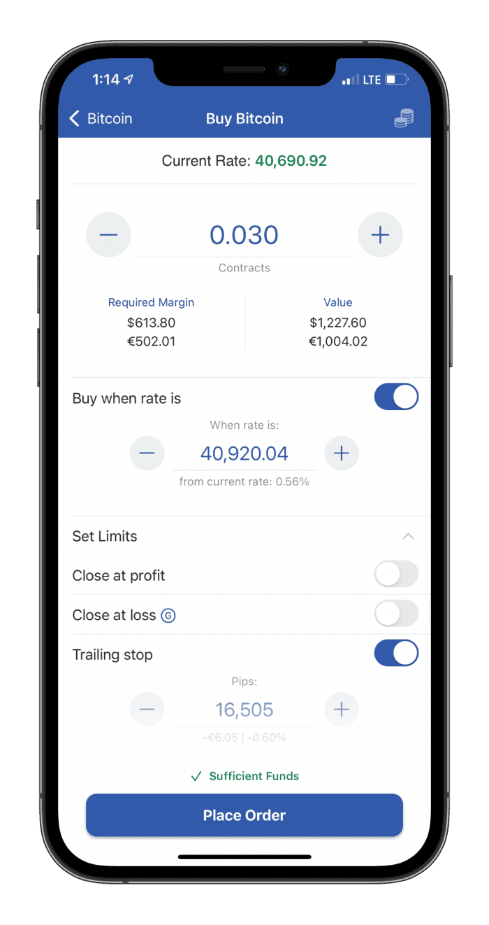 Plus500 mobile trading platform