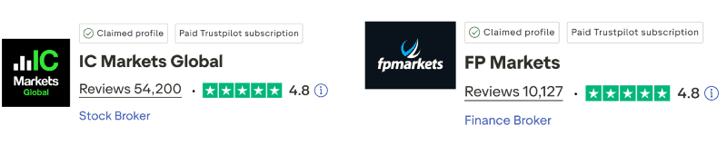 IC Markets vs FP Markets TrustPilot